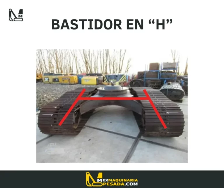 Bastidor H de una excavadora